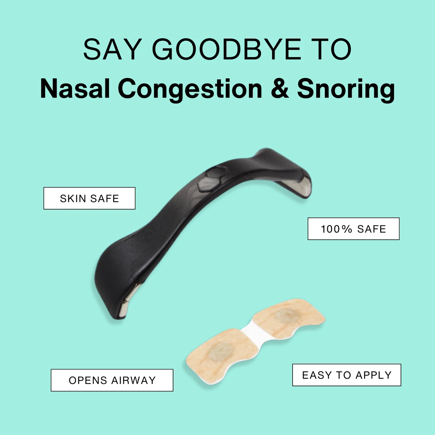 Magnetic nasal strips for optimal breathing